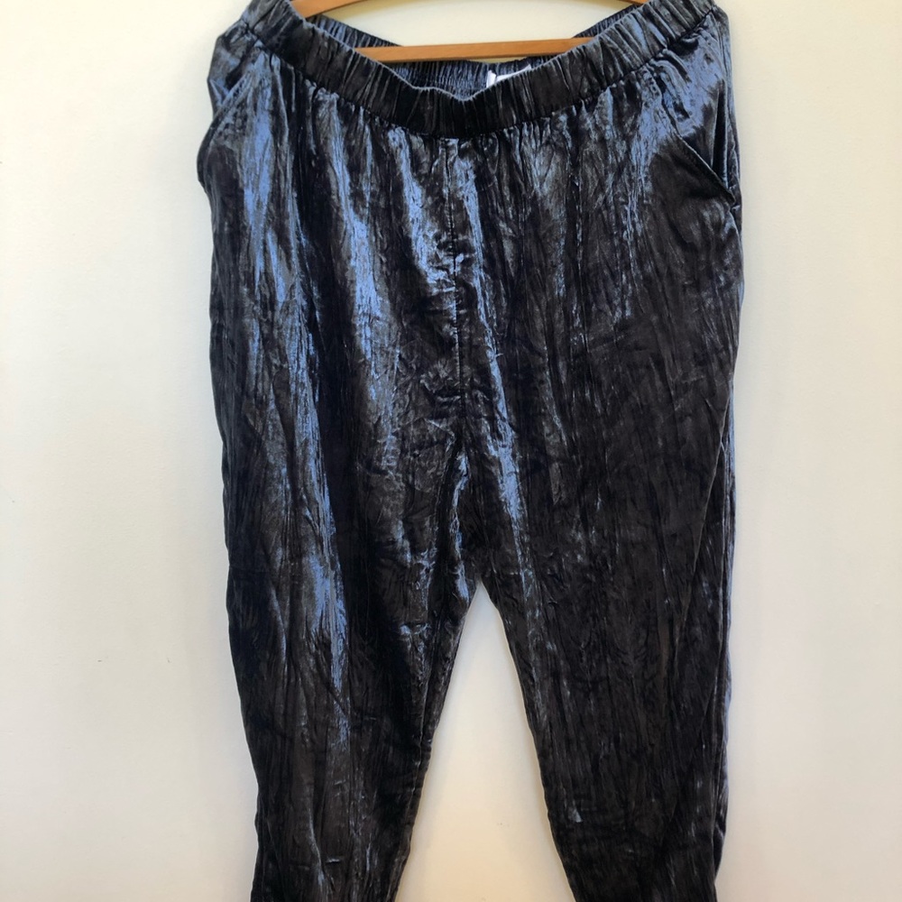 Crushed velvet Anthropologie pants size 8